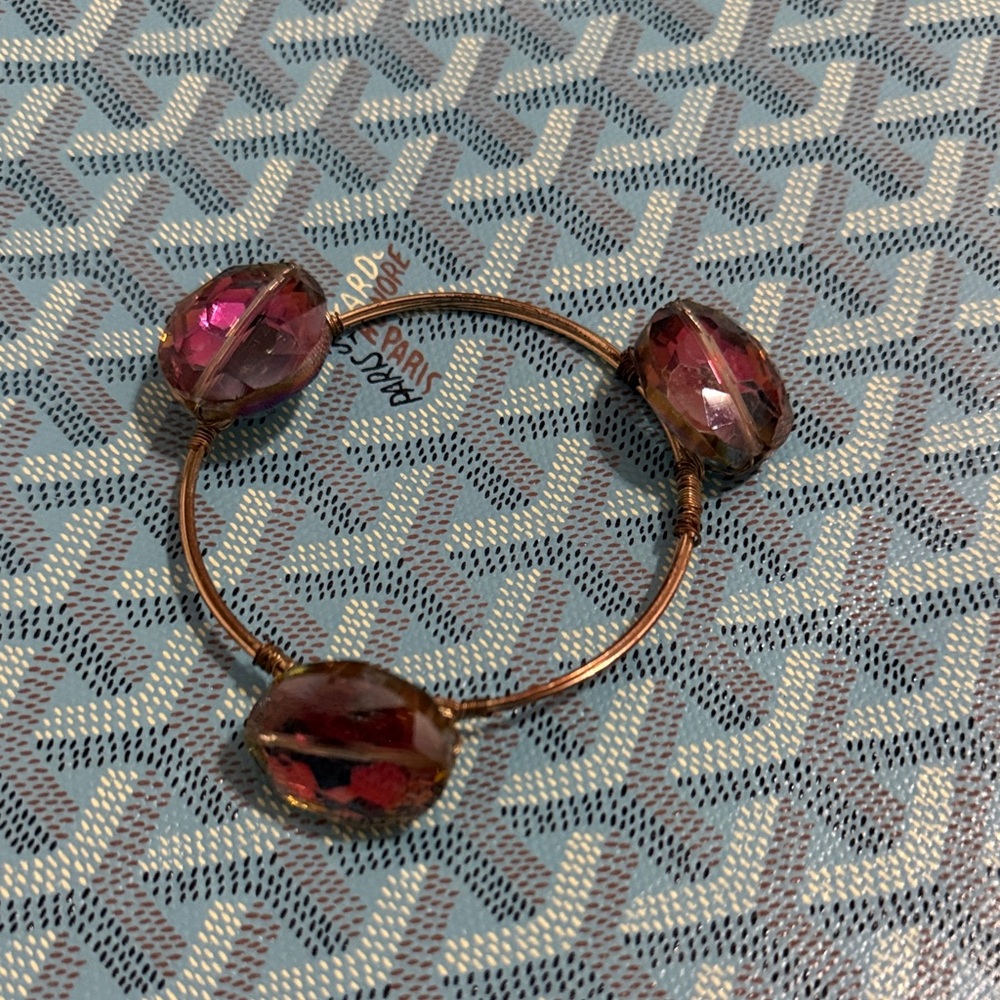 Elegant Pink Beaded Bracelet